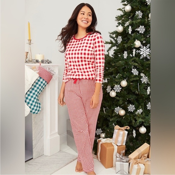 Draper James Other - Draper James x Lands End Gingham Pajamas